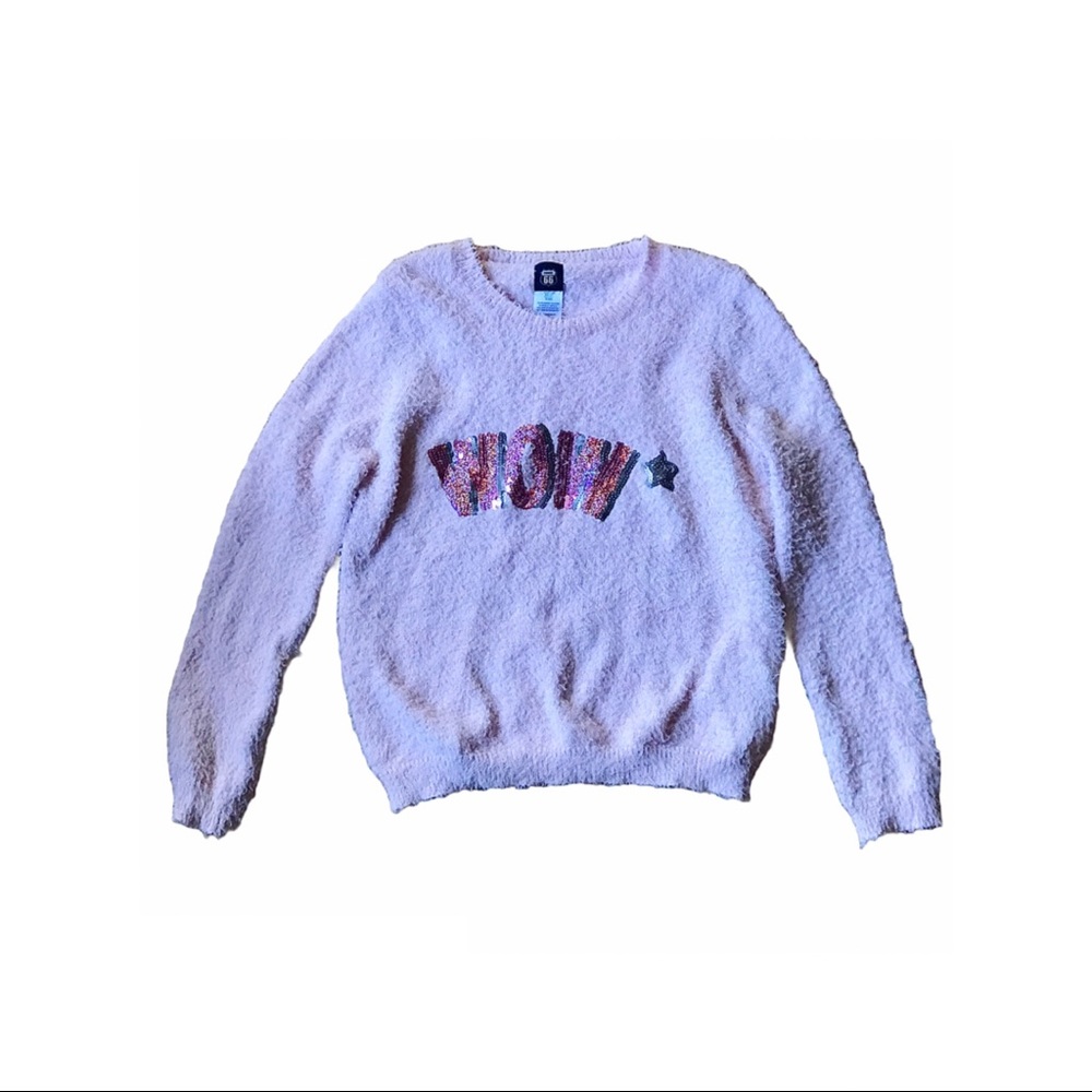 Route 66 Fuzzy Pink Sweater Girls Size 14-16/Large